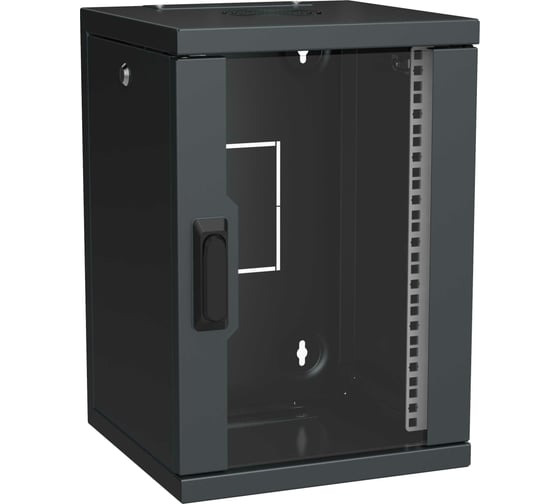 Шкаф ITK LINEA WS 10" 9U 320x310мм дверь стекл. черн. LWS5-09U33-GF
