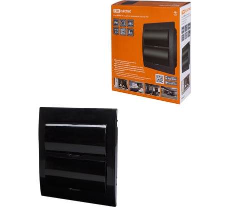 Встраиваемый бокс TDM ELECTRIC ЩРВ-П-24 модуля, пластик, IP41, Антрацит SQ0902-1006