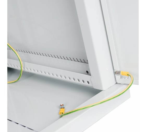 Настенный разборный шкаф 19" КДДС 9U, стеклянная дверь, 600x450, серый УТ000003576