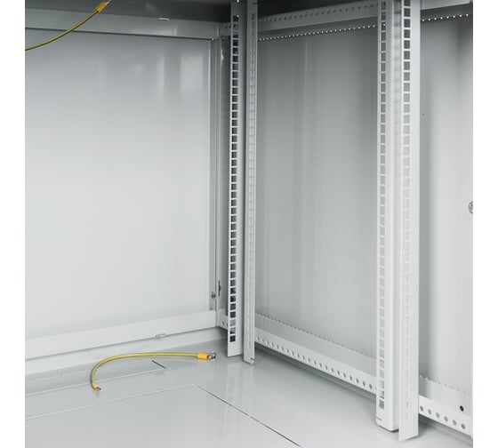Настенный разборный шкаф КДДС 19", 12U, ПЕРФОРИРОВАННАЯ дверь, 600x600, серый УТ000004355