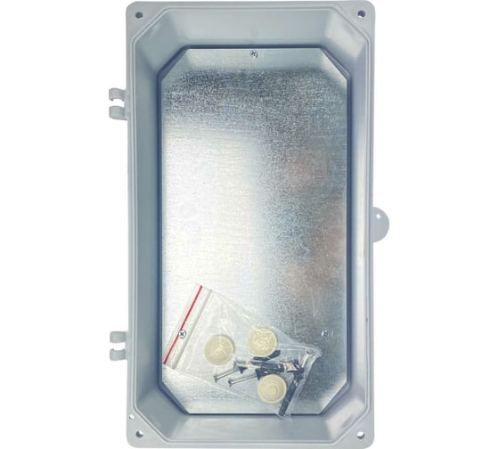 Пластиковый корпус с монтажной панелью KRZMI Solid ЩМПпл-3 прозрачная дверь 368x200x117 IP55 4651117991383