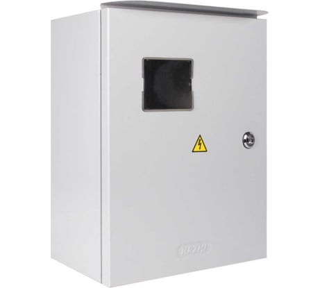 Корпус с монтажной панелью KRZMI ЩМП 370x325x180 окно козырек IP55 4651117990850