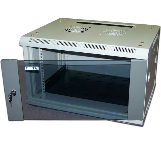 Настенный шкаф TWT Pro 15U 600x450, стеклянная дверь, CBW2-15U-6x4 TWT-CBW2-15U-6x4