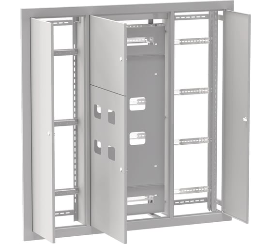 Этажное распределительное встроенное устройство EKF типа УЭРВ 4 кв. Basic 1300x1300x150 uerv-4-1300-1300