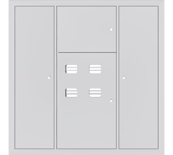 Этажное распределительное встроенное устройство EKF типа УЭРВ 4 кв. Basic 1300x1300x150 uerv-4-1300-1300
