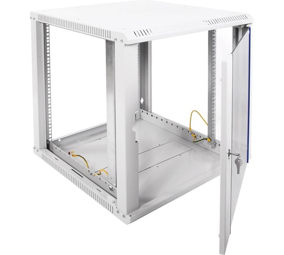 Телекоммуникационный настенный разборный шкаф ЦМО 12U 600x520 дверь стекло ШРН-Э-12.500