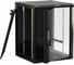 Настенный 19-дюймовый шкаф Hyperline 22U, 1098x600x600мм, стеклянная дверь с перфорацией по бокам, ручка с замком, с возможностью установки на ножки (в комплекте), цвет черный, разобранный 395583 2