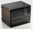 Настенный 19-дюймовый шкаф Hyperline 22U, 1098x600x600мм, стеклянная дверь с перфорацией по бокам, ручка с замком, с возможностью установки на ножки (в комплекте), цвет черный, разобранный 395583 5