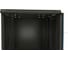 Настенный 19-дюймовый шкаф Hyperline RAL 9004 6U, 367x600x450мм, металлическая передняя дверь с замком, две боковые панели, цвет черный, разобранный 395302 6