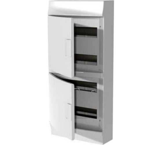 Настенный бокс ABB mistral41 48 модулей, непрозрачная дверь, с клеммами, белый 1SLM004102A3108