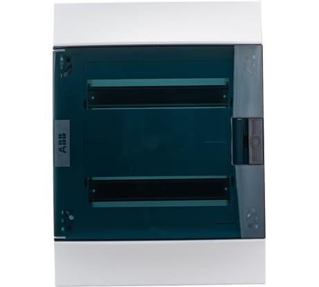 Бокс в нишу ABB mistral41 24 модуля, зеленая прозрачная дверь, c клеммами 1SLM004101A1205