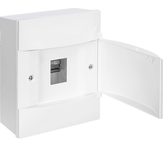 Пластиковый щиток Legrand Practibox S  Навесной 1X4 Белая дверь 134604