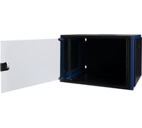 Настенный шкаф DATAREX 19 дюймов 7u 600x600 стеклянная дверь, черный DR-600021