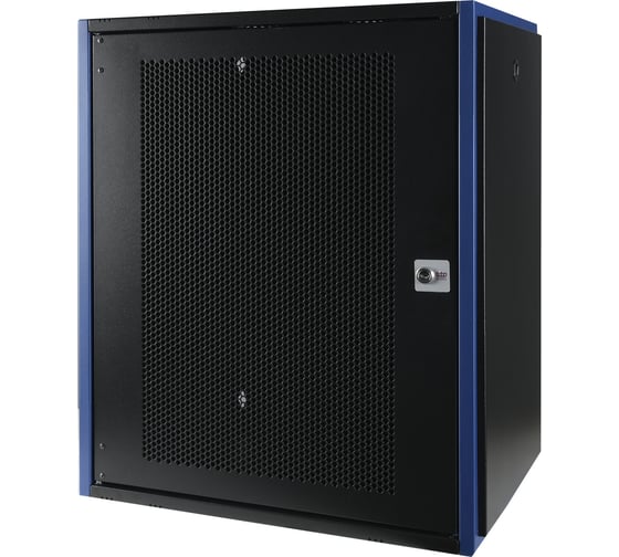 Настенный шкаф DATAREX 19 дюймов 15u 600x600 перфорированная дверь, черный DR-620321 1