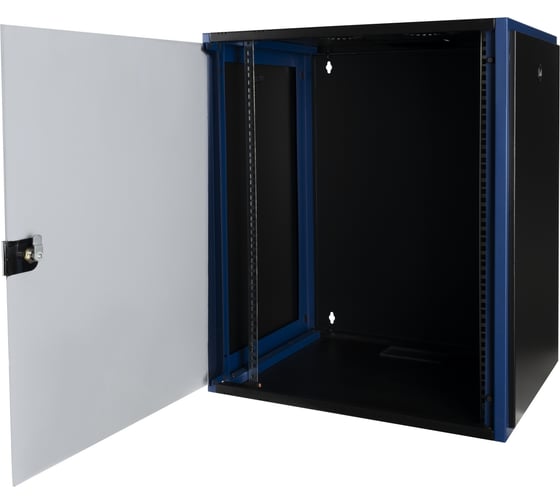 Настенный шкаф DATAREX 19 дюймов 15u 600x450 стеклянная дверь, черный DR-600311