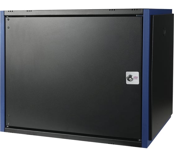 Настенный шкаф DATAREX 19 дюймов 9u 600x450 металлическая дверь, черный DR-610111 1