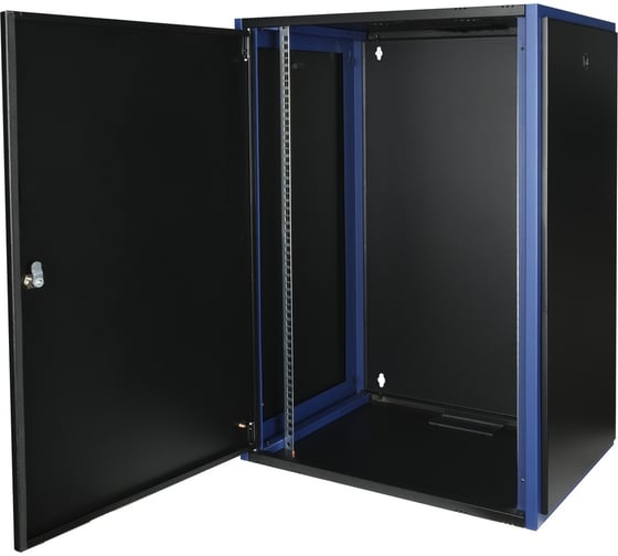 Настенный шкаф DATAREX 19 дюймов 18u 600x600 металлическая дверь, черный DR-610421