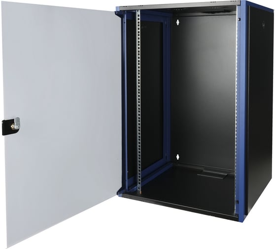 Настенный шкаф DATAREX 19 дюймов 18u 600x450 стеклянная дверь, черный DR-600411
