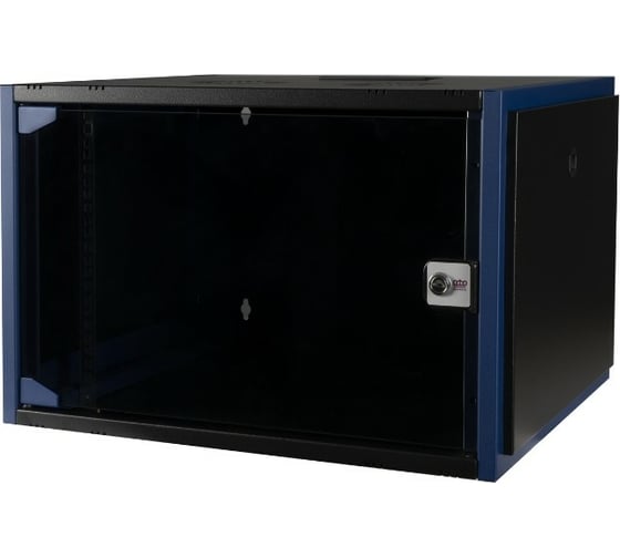 Настенный шкаф DATAREX 19 дюймов 7u 600x450 стеклянная дверь, черный DR-600011 1