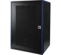 Настенный шкаф DATAREX 19 дюймов 18u 600x600 перфорированная дверь, черный DR-620421