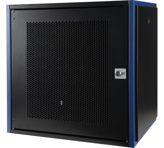 Настенный шкаф DATAREX 19 дюймов 12u 600x600 перфорированная дверь, черный DR-620221 1