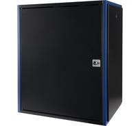 Настенный шкаф DATAREX 19 дюймов 15u 600x450 металлическая дверь, черный DR-610311