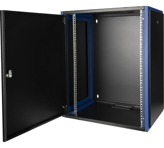 Настенный шкаф DATAREX 19 дюймов 15u 600x600 металлическая дверь, черный DR-610321