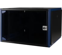 Настенный шкаф DATAREX 19 дюймов 4u 600x450 стеклянная дверь, черный DR-600511