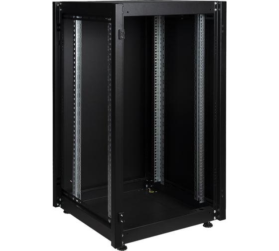 Напольный шкаф DATAREX 19 дюймов 20u 600x600 передняя дверь стекло, задняя стенка металл, черный DR-700001