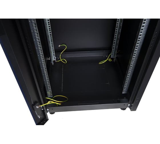 Напольный шкаф DATAREX 19 дюймов 20u 600x600 передняя дверь стекло, задняя стенка металл, черный DR-700001