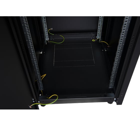 Напольный шкаф DATAREX 19 дюймов 20u 600x800 передняя дверь металл, задняя стенка металл черный DR-710011
