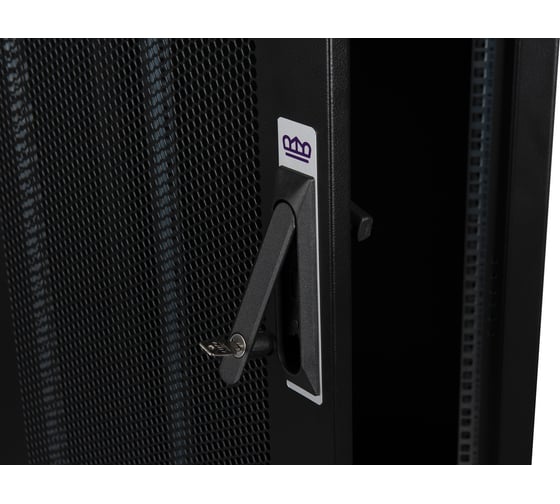 Напольный шкаф DATAREX 19 дюймов 26u 600x600 передняя дверь перфорированная, задняя стенка перфорированная, черный DR-721201