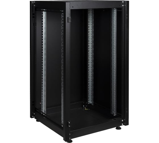 Напольный шкаф DATAREX 19 дюймов 26u 600x600 передняя дверь перфорированная, задняя стенка перфорированная, черный DR-721201