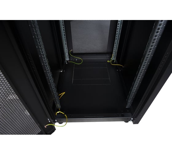 Напольный шкаф DATAREX 19 дюймов 26u 600x800 передняя дверь перфорированная, задняя стенка перфорированная, черный DR-721211