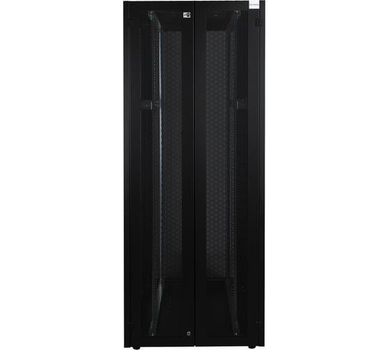 Напольный шкаф DATAREX 19 дюймов 26u 800x800 2-я передняя дверь перфорированная, 2-я задняя дверь перфорированная, черный DR-759221