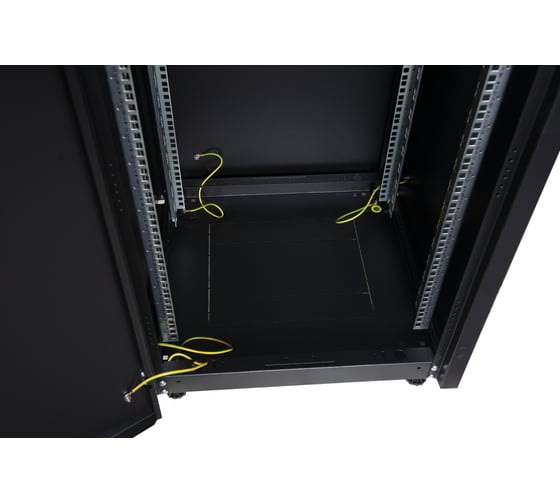 Напольный шкаф DATAREX 19 дюймов 32u 600x600 передняя дверь металл, задняя стенка металл черный DR-710301