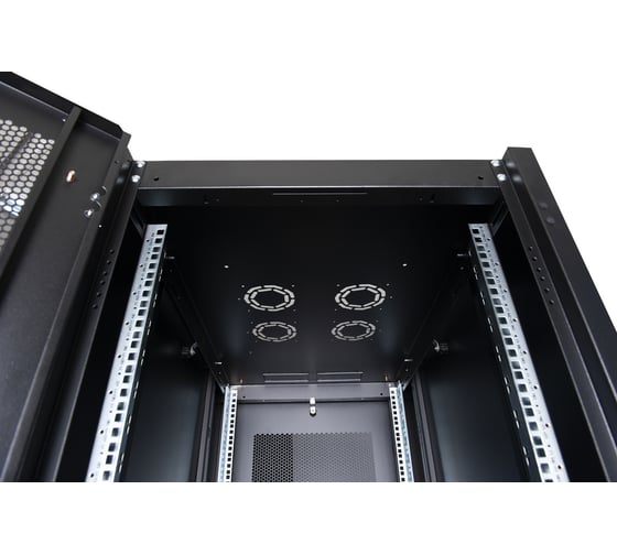 Напольный шкаф DATAREX 19 дюймов 26u 600x1000 передняя дверь перфорированная, задняя стенка перфорированная, черный DR-721231