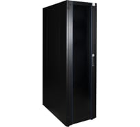 Напольный шкаф DATAREX 19 дюймов 42u 600x1000 передняя дверь стекло, задняя стенка металл, черный DR-700531