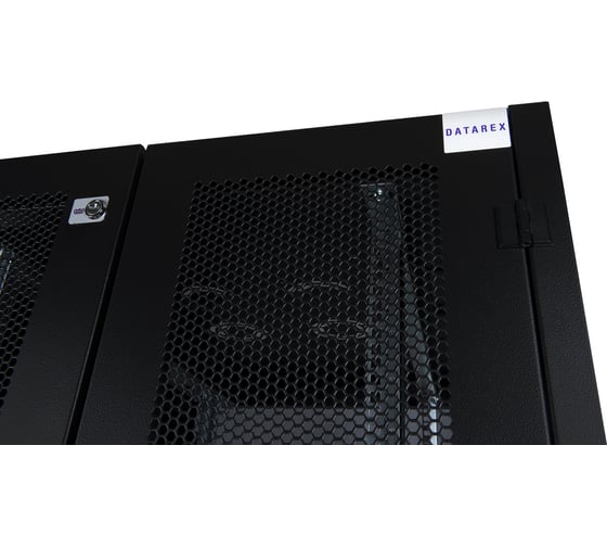 Напольный шкаф DATAREX 19 дюймов 36u 800x800 2-я передняя дверь перфорированная, 2-я задняя дверь перфорированная, черный DR-759421