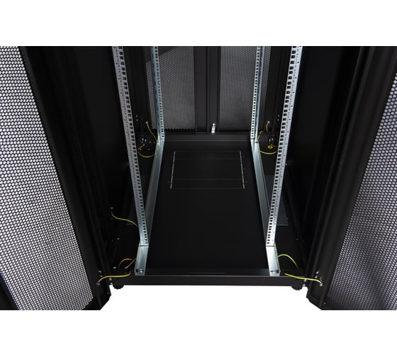 Напольный шкаф DATAREX 19 дюймов 36u 800x800 2-я передняя дверь перфорированная, 2-я задняя дверь перфорированная, черный DR-759421