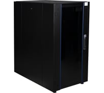 Напольный шкаф DATAREX 19 дюймов 26u 600x1000 передняя дверь стекло, задняя стенка металл, черный DR-700231
