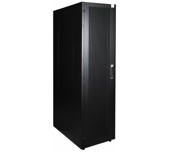 Напольный шкаф DATAREX 19 дюймов 42u 600x1200 передняя дверь перфорированная, задняя стенка перфорированная, черный DR-721551 1