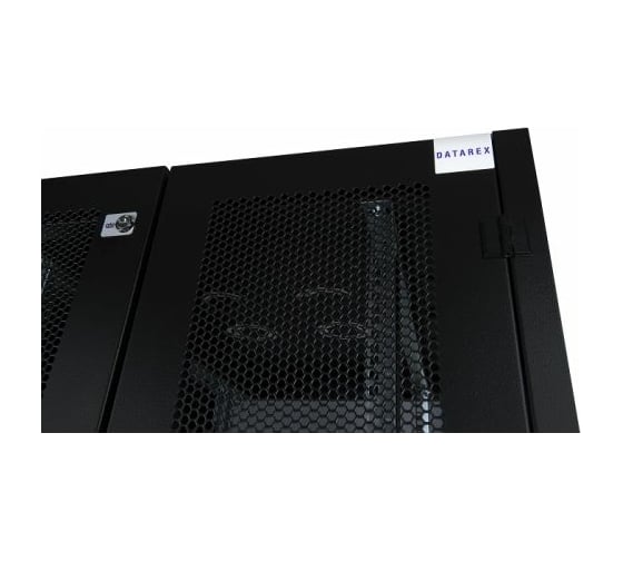 Напольный шкаф DATAREX 19 дюймов 42u 800x1200 2-я передняя дверь перфорированная, 2-я задняя дверь перфорированная, черный DR-759561