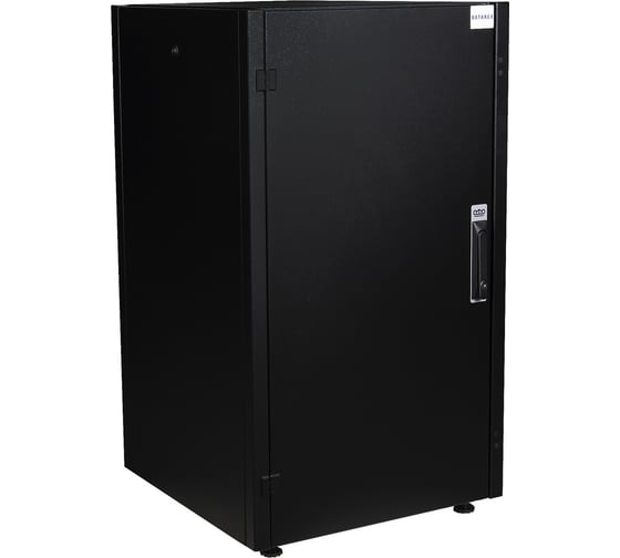 Напольный шкаф DATAREX 19 дюймов 22u 600x600 передняя дверь металл, задняя стенка металл черный DR-710101