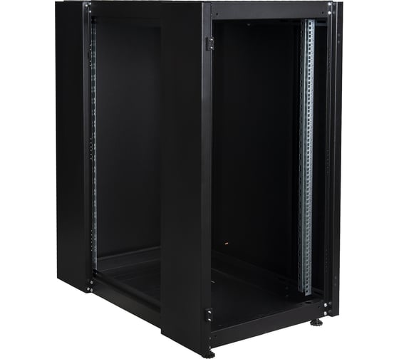 Напольный шкаф DATAREX 19 дюймов 26u 600x1000 передняя дверь металл, задняя стенка металл черный DR-710231