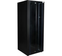 Напольный шкаф DATAREX 19 дюймов 42u 800x1200 2-я передняя дверь стекло, 2-я задняя дверь металл, черный DR-738561