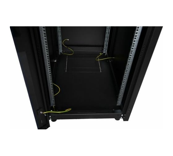 Напольный шкаф DATAREX 19 дюймов 42u 600x600 передняя дверь стекло, задняя стенка металл, черный DR-700501