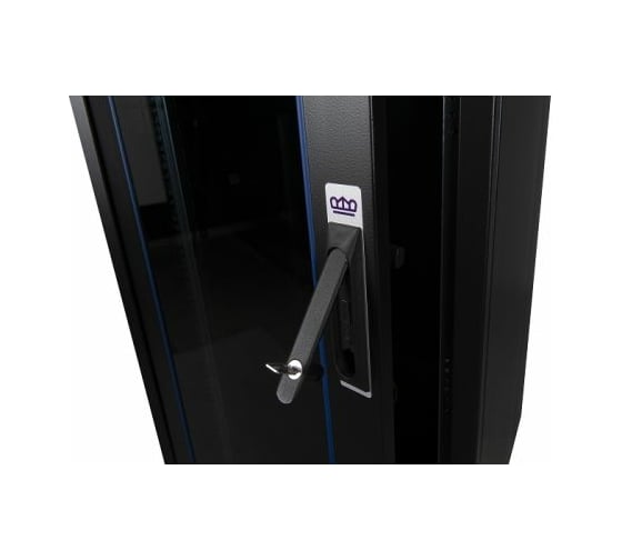 Напольный шкаф DATAREX 19 дюймов 42u 600x600 передняя дверь стекло, задняя стенка металл, черный DR-700501