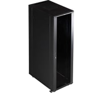 Шкаф TWT 19" Business, 27U 600x600, черный, передняя дверь стекло, задняя дверь распашная металл TWT-CBB-27U-6x6-G1