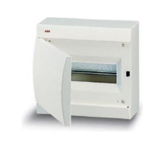 Бокс с белой дверцей, белый, IP41, 12 модулей ABB ОП UNIBOX 122420008 1